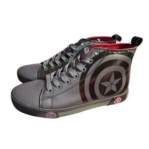 Marvel Captain America High-Top Men's Sneakers Size‎ 10